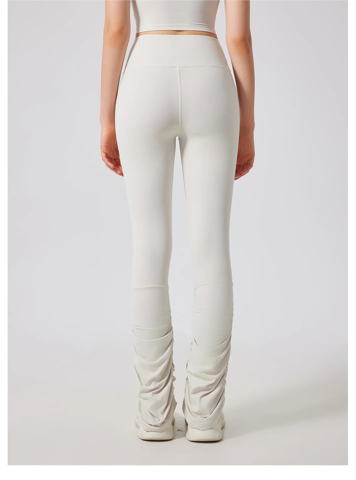 ANNIEGO High Waist Yoga Leggings – Nude Fit, Stacked Style, Quick-Dry