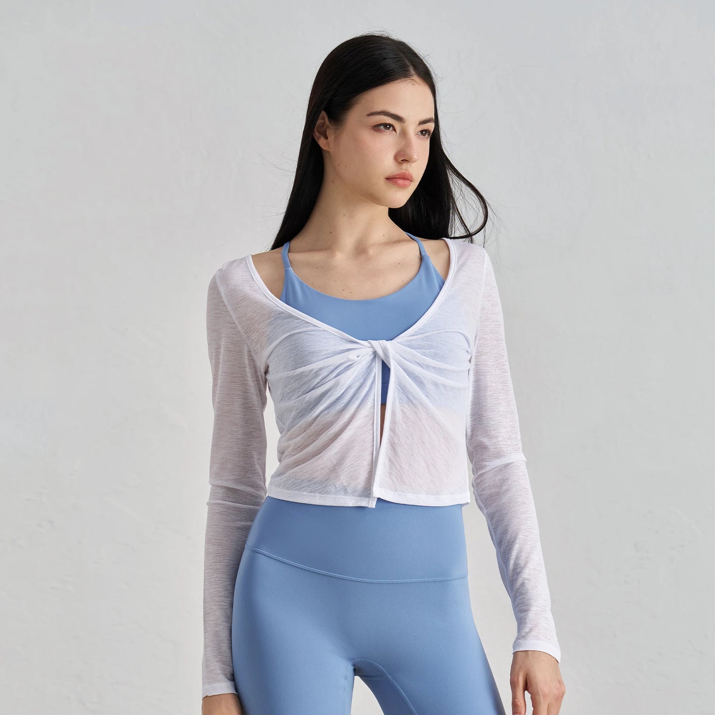 ANNIEGO Women’s Long Sleeve Yoga Top – Lightweight Breathable Fitness Crop Shirt