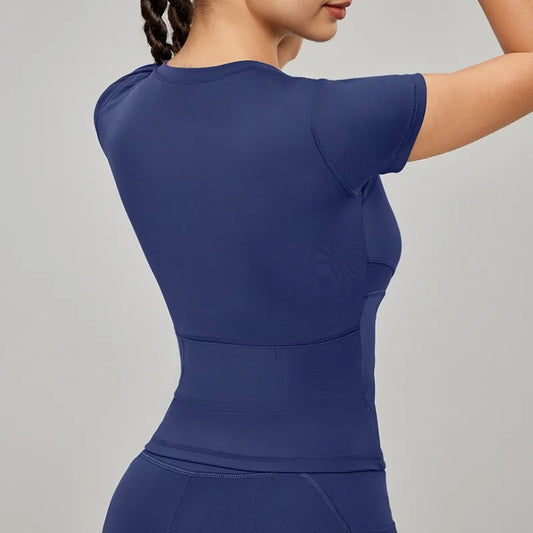 ANNIEGO Cycling Zip-Up Top – Breathable, UV-Proof, Sports Fit