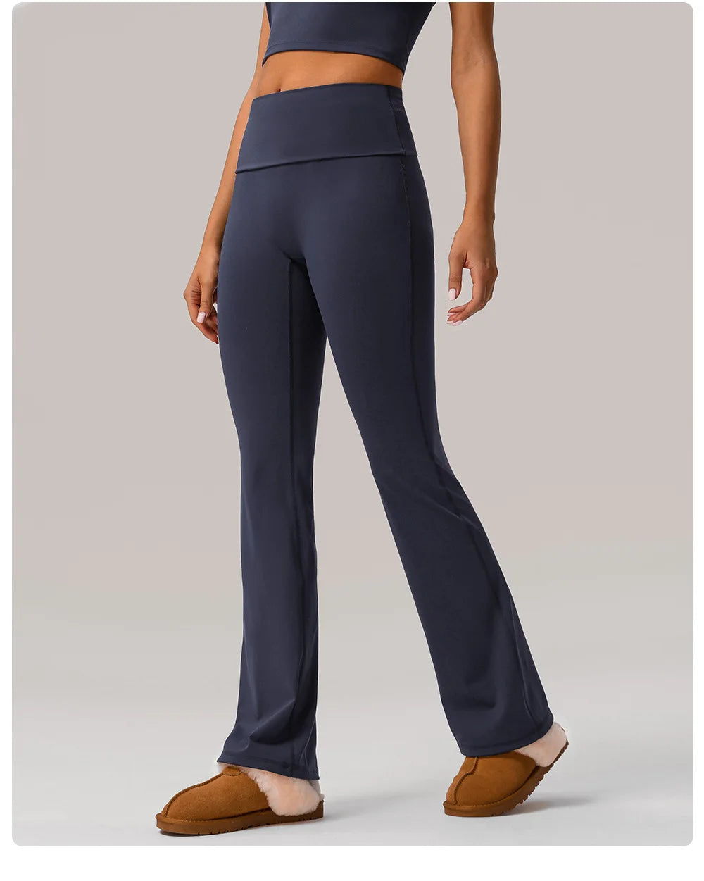 ANNIEGO High Waist Yoga Flare Pants – Hip Lift, Casual Fit
