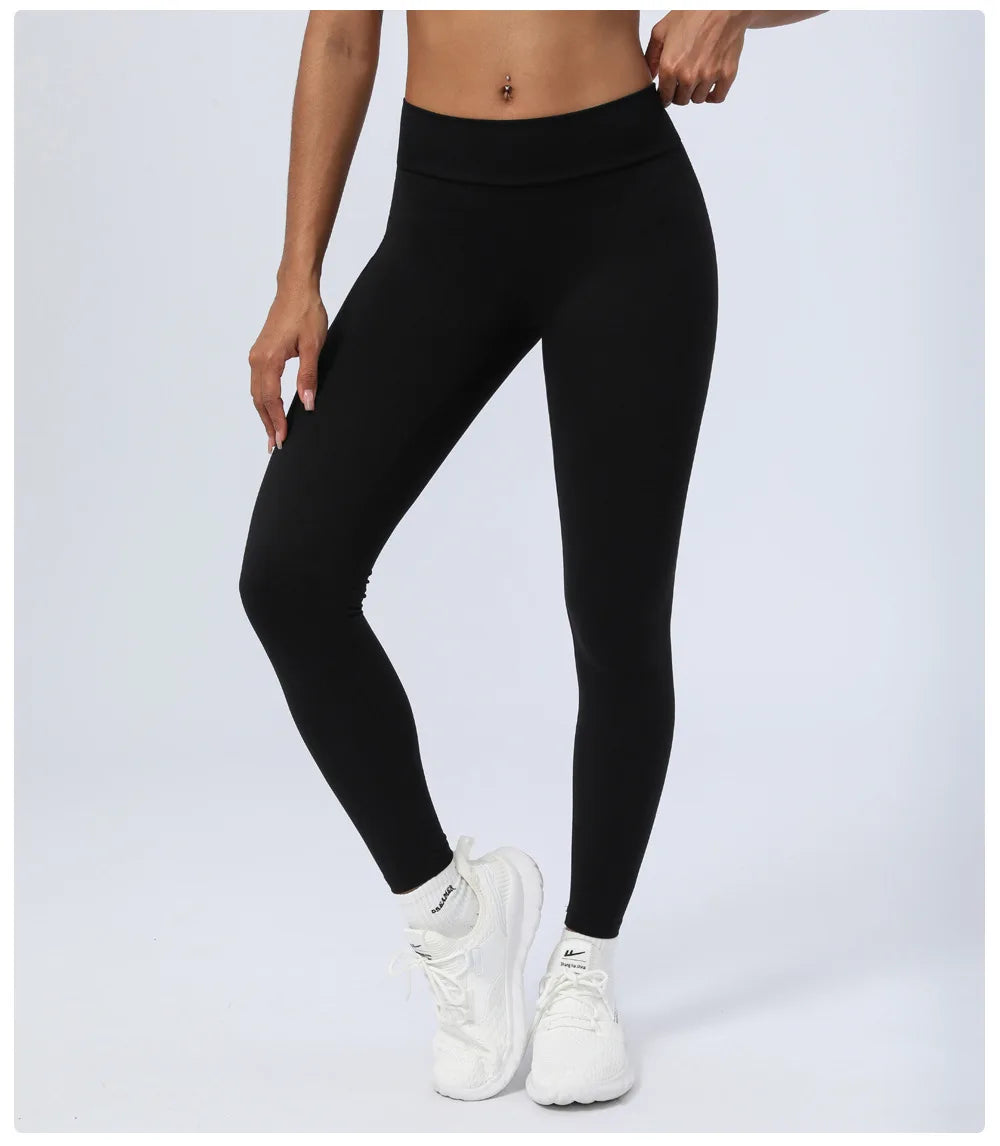 ANNIEGO Peach Lift Yoga Pants – Sculpted Fit, Soft & Stretchy