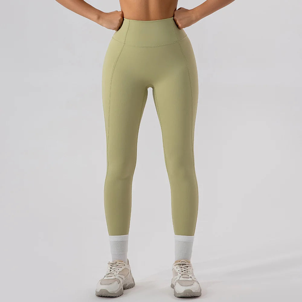 ANNIEGO High Waist Yoga Leggings – Compression, Quick-Dry, Summer Fit