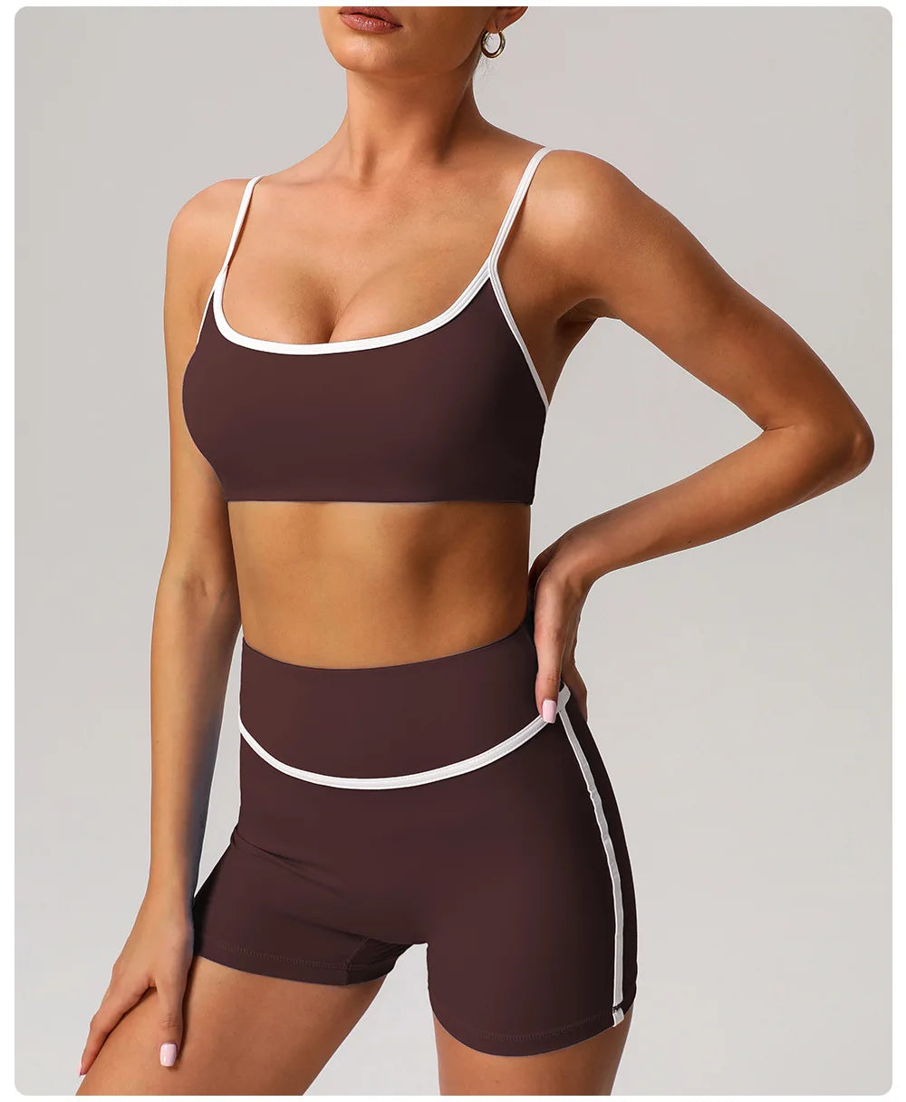 ANNIEGO Yoga Sports Bra – Quick-Drying, Shockproof, Outdoor Running