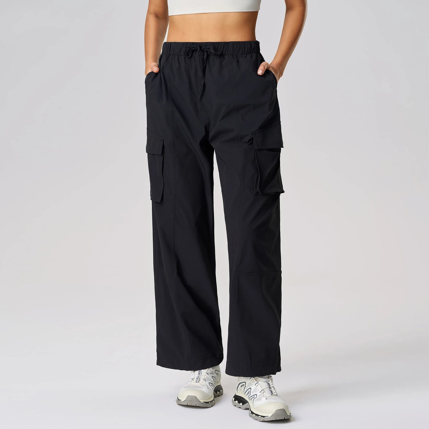 ANNIEGO Loose Fit Yoga Pants – Straight Leg, Casual & Breathable