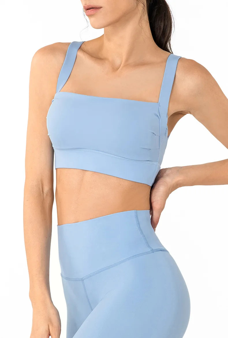 ANNIEGO Shockproof Sports Bra – Removable Padding, Quick-Dry, Yoga Fit