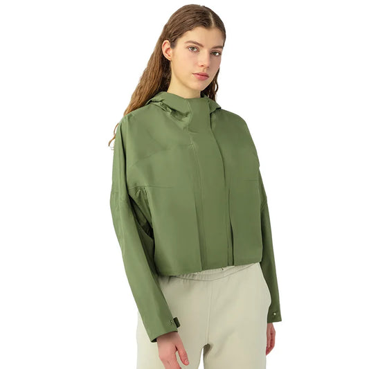 ANNIEGO Women’s Lightweight Windbreaker – Waterproof Zip Hoodie for Hiking & Outdoor Training