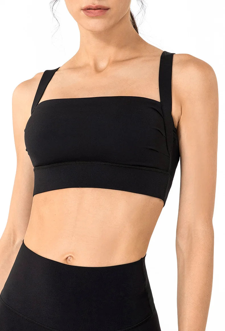 ANNIEGO Shockproof Sports Bra – Removable Padding, Quick-Dry, Yoga Fit