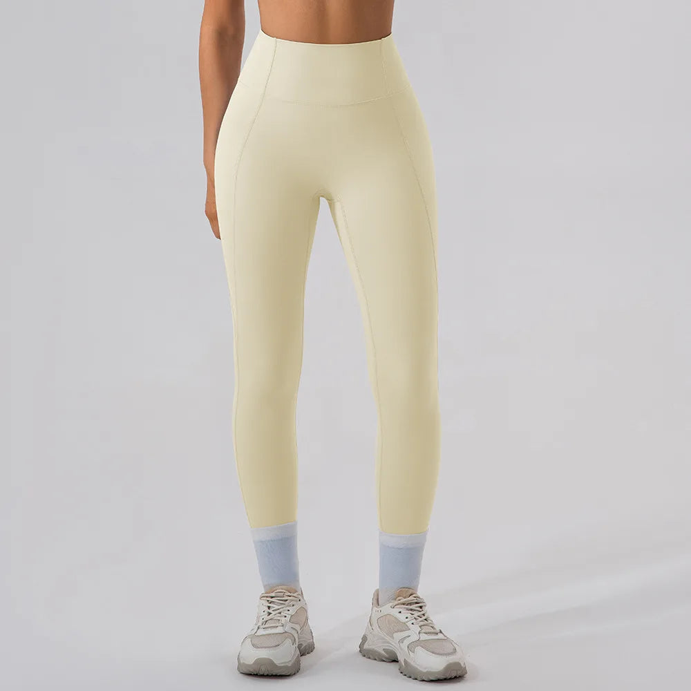 ANNIEGO High Waist Yoga Leggings – Compression, Quick-Dry, Summer Fit