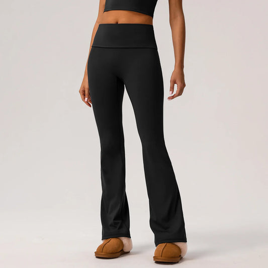 ANNIEGO High Waist Yoga Flare Pants – Hip Lift, Casual Fit