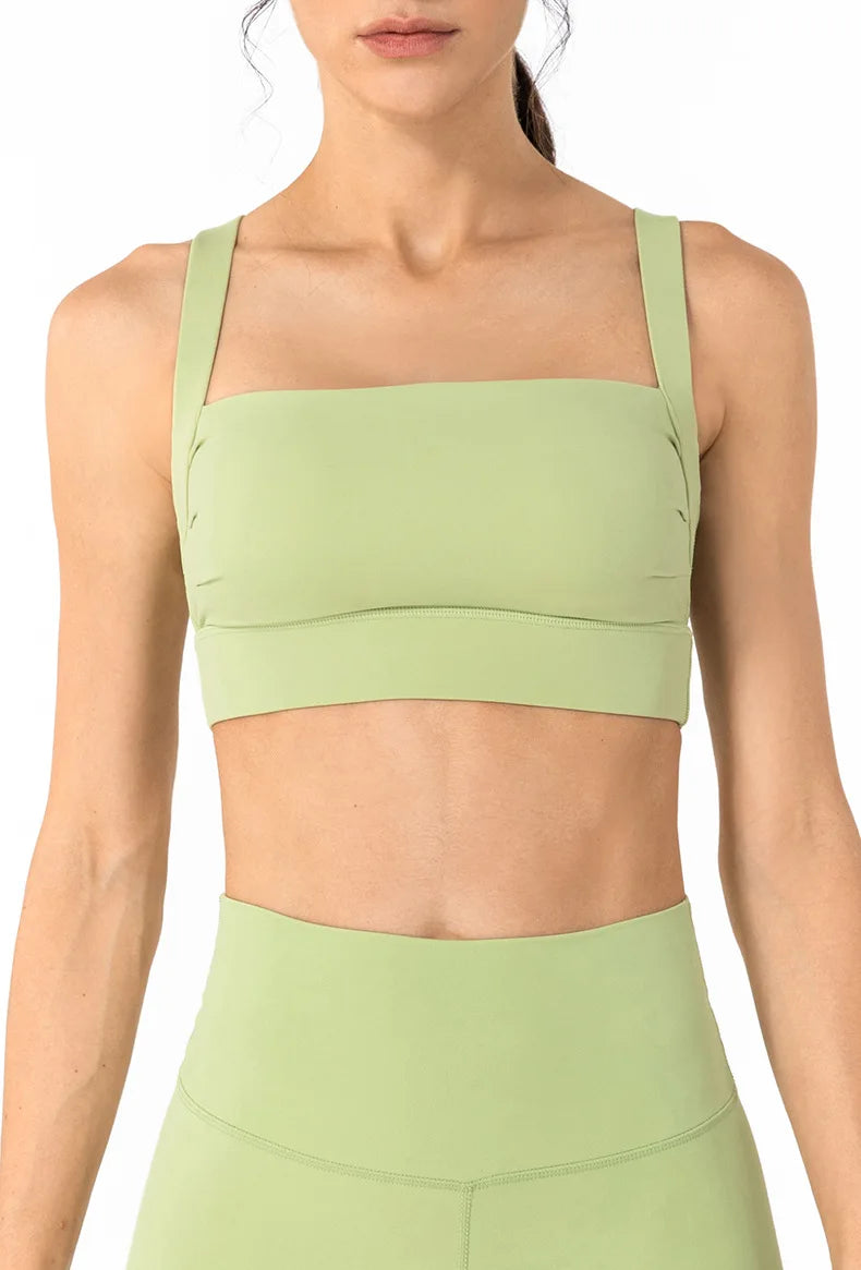 ANNIEGO Shockproof Sports Bra – Removable Padding, Quick-Dry, Yoga Fit