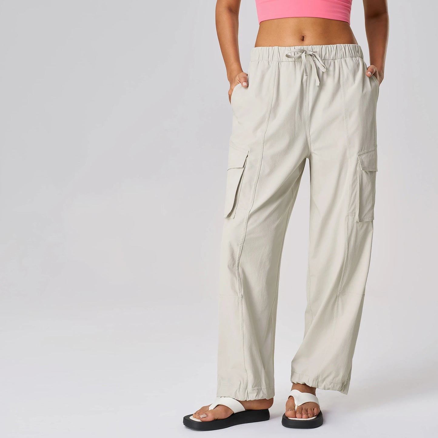 ANNIEGO Loose Fit Yoga Pants – Straight Leg, Casual & Breathable
