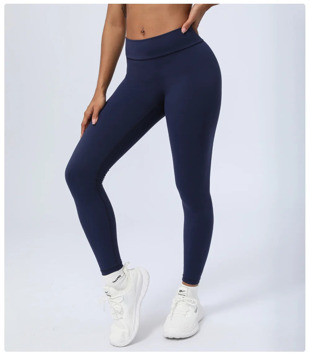 ANNIEGO Peach Lift Yoga Pants – Sculpted Fit, Soft & Stretchy