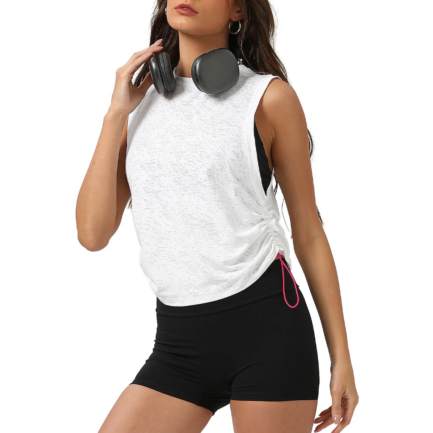 ANNIEGO Women’s Sleeveless Yoga Tank – Breathable Summer Loose Fit Sports Vest