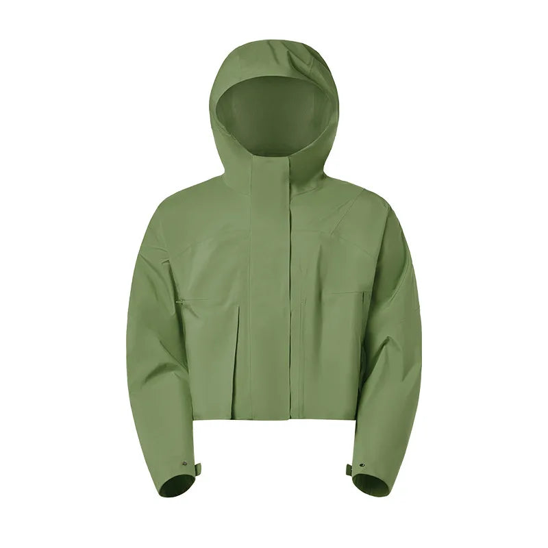 ANNIEGO Women’s Lightweight Windbreaker – Waterproof Zip Hoodie for Hiking & Outdoor Training