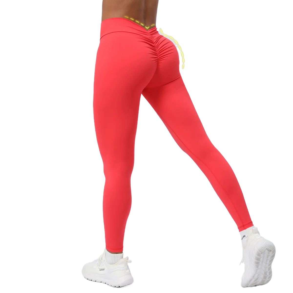 ANNIEGO Peach Lift Yoga Pants – Sculpted Fit, Soft & Stretchy