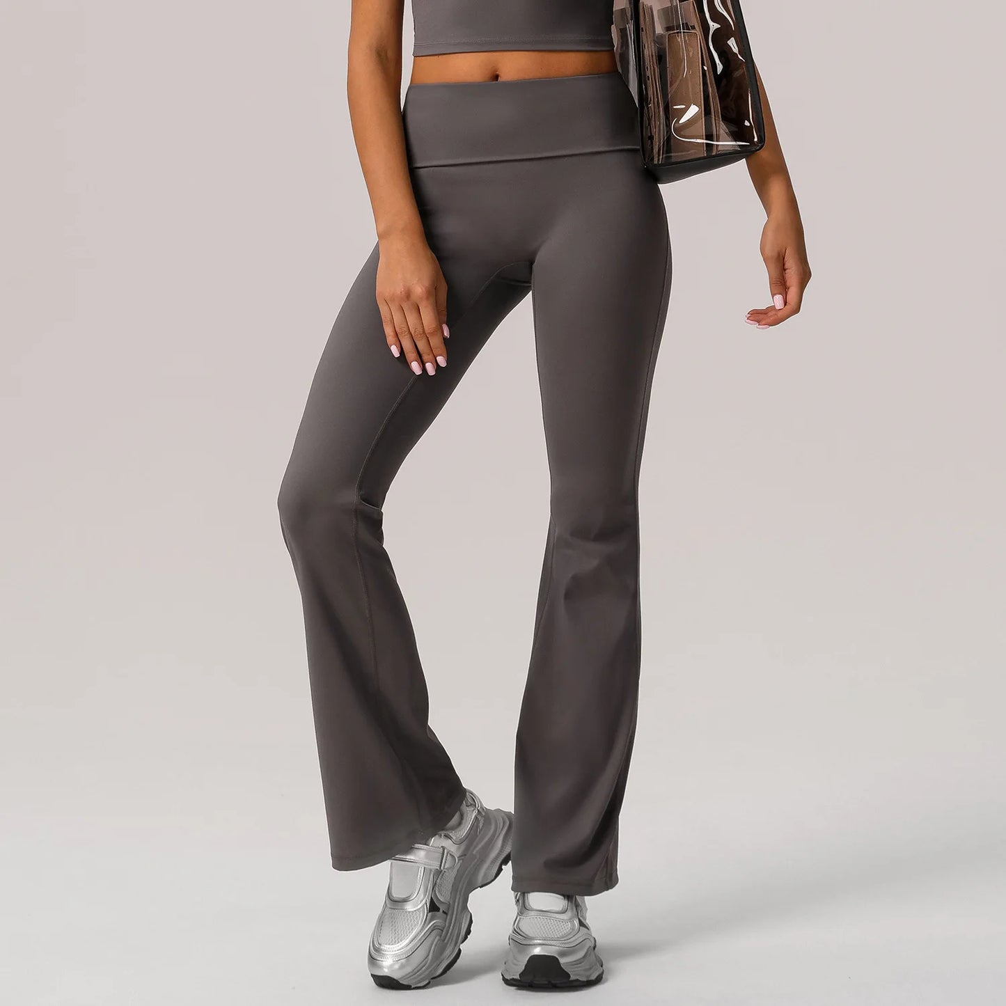 ANNIEGO High Waist Yoga Flare Pants – Hip Lift, Casual Fit