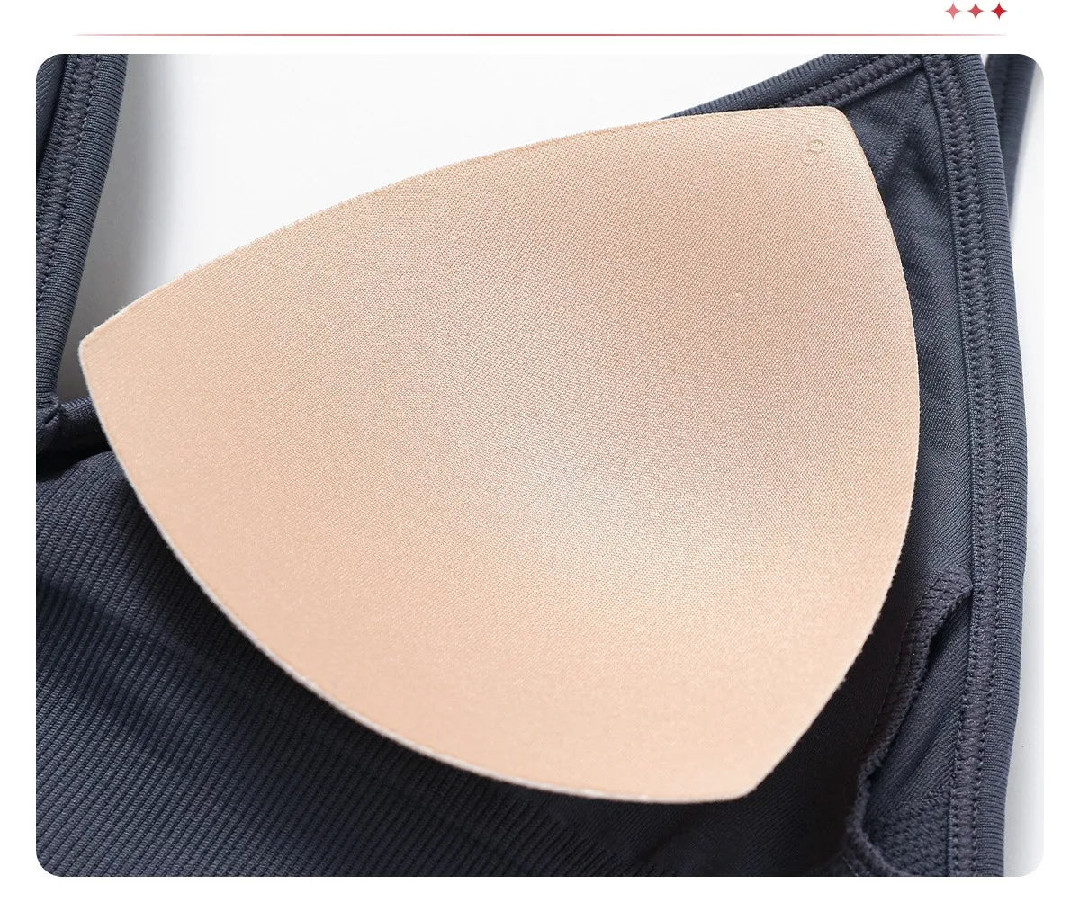 ANNIEGO V-Neck Sports Bra – Adjustable Straps, Shockproof, Quick-Dry