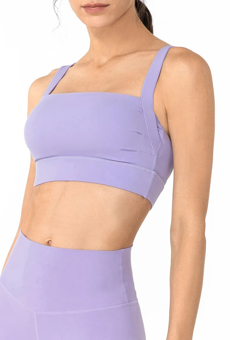 ANNIEGO Shockproof Sports Bra – Removable Padding, Quick-Dry, Yoga Fit