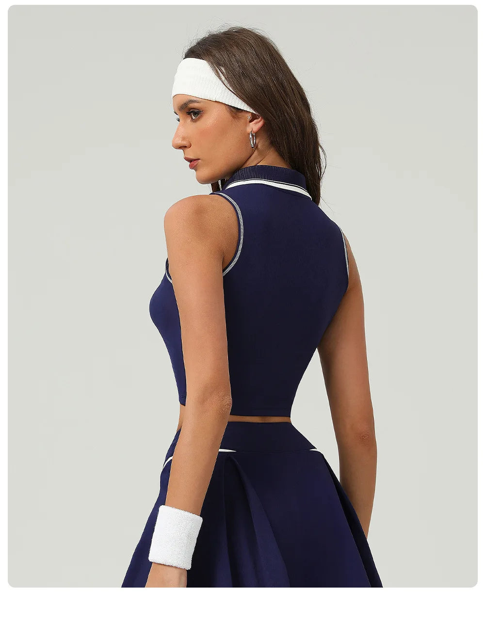 ANNIEGO Women’s Tennis & Yoga Vest – Breathable, Sweat-Absorbent, Slim Fit