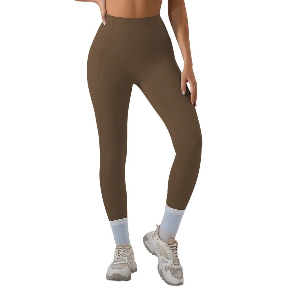 ANNIEGO High Waist Yoga Leggings – Compression, Quick-Dry, Summer Fit