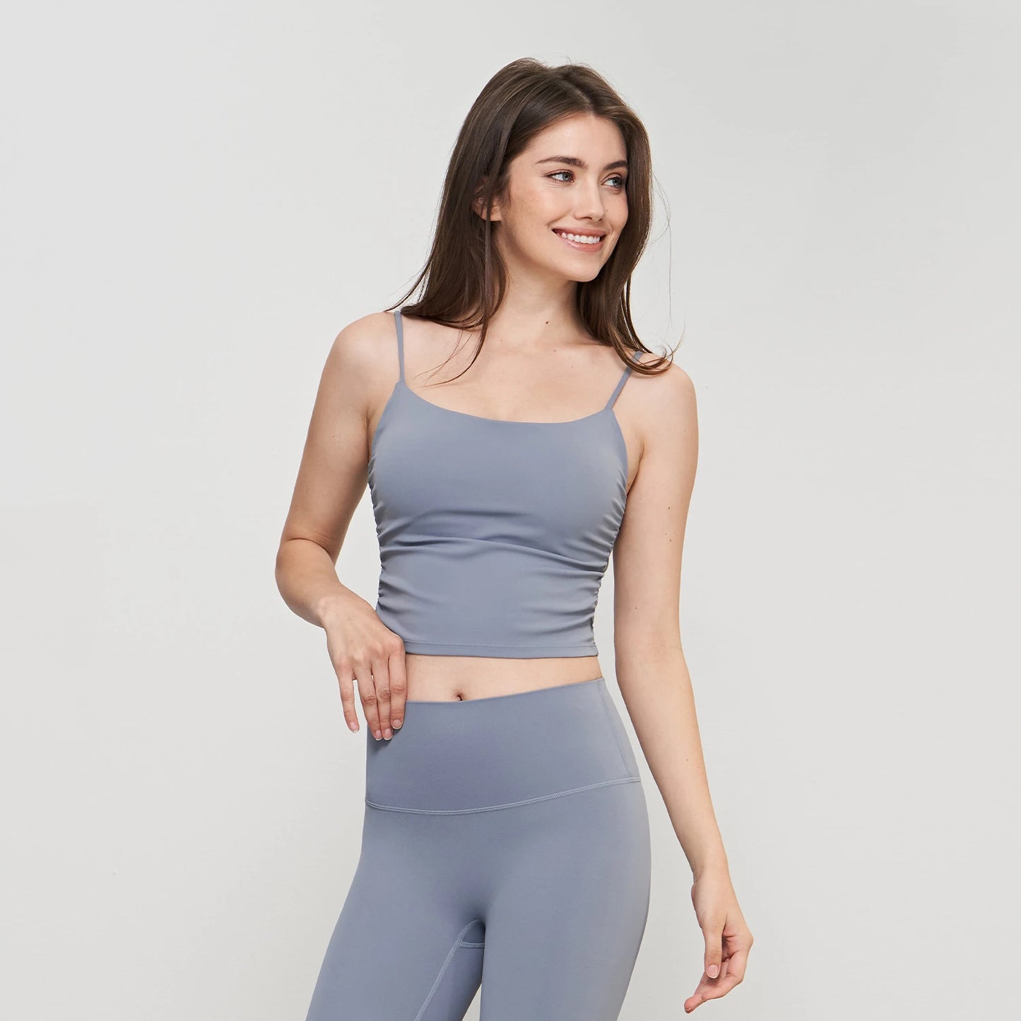 ANNIEGO Women’s Seamless Yoga Bra Tank – Soft Slim Fit Top
