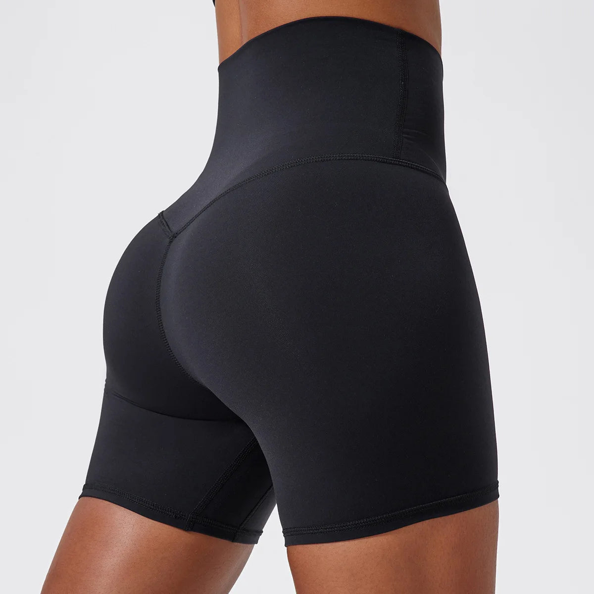ANNIEGO Women’s High Waist Yoga Shorts – Tight Fit, High Elasticity