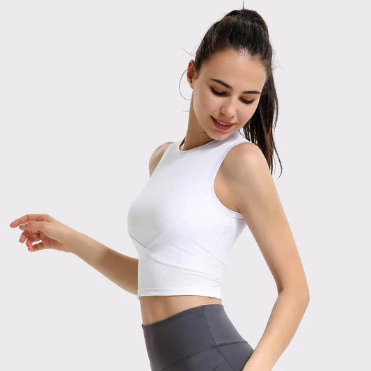 ANNIEGO Ribbed Quick-Drying Sports Vest