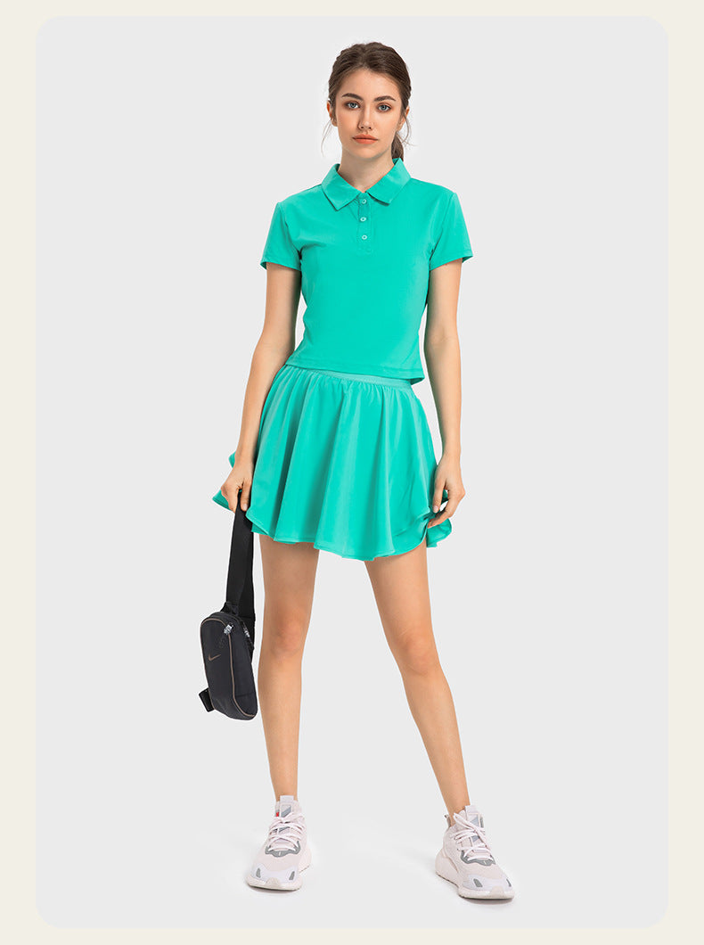 ANNIEGO Performance Polo Shirt – Quick-Dry, Lightweight, Short Sleeve