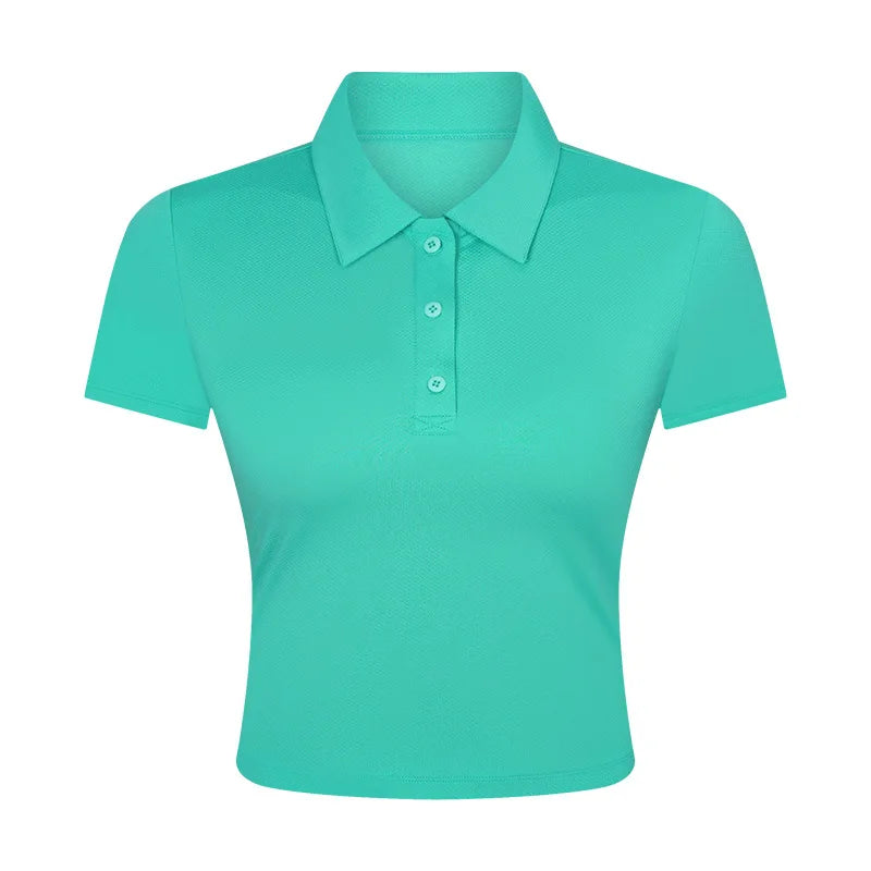 ANNIEGO Performance Polo Shirt – Quick-Dry, Lightweight, Short Sleeve