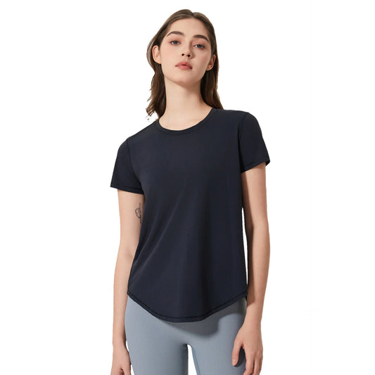 ANNIEGO Quick-Dry Tee – Loose Fit, Short Sleeve, Summer Essential