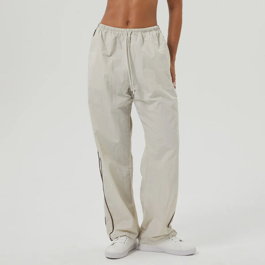 ANNIEGO Unisex Drawstring Loose Fit Joggers – Casual Pocket Fitness Pants