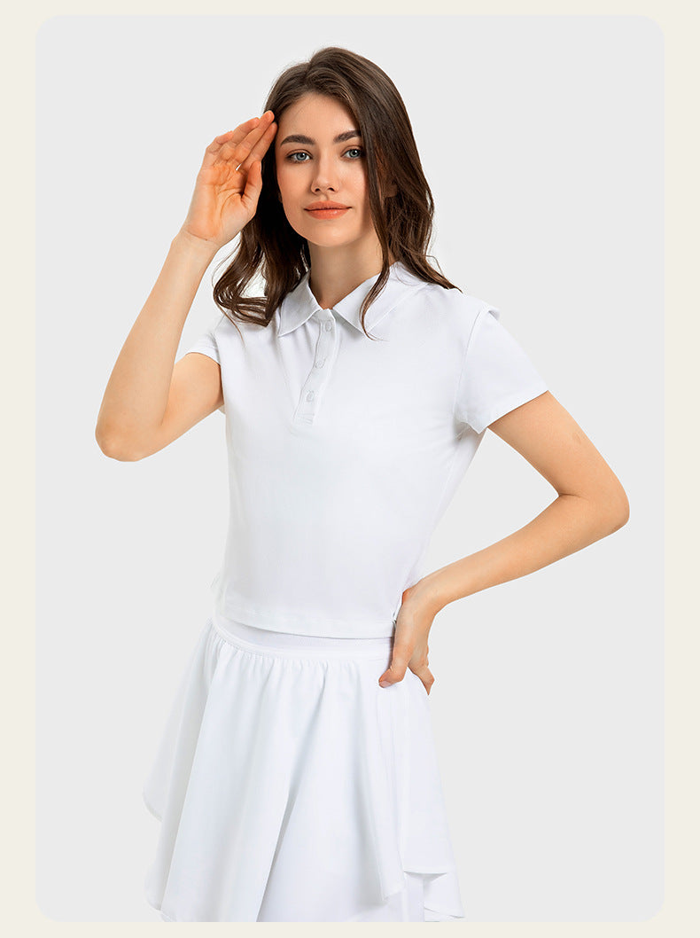 ANNIEGO Performance Polo Shirt – Quick-Dry, Lightweight, Short Sleeve