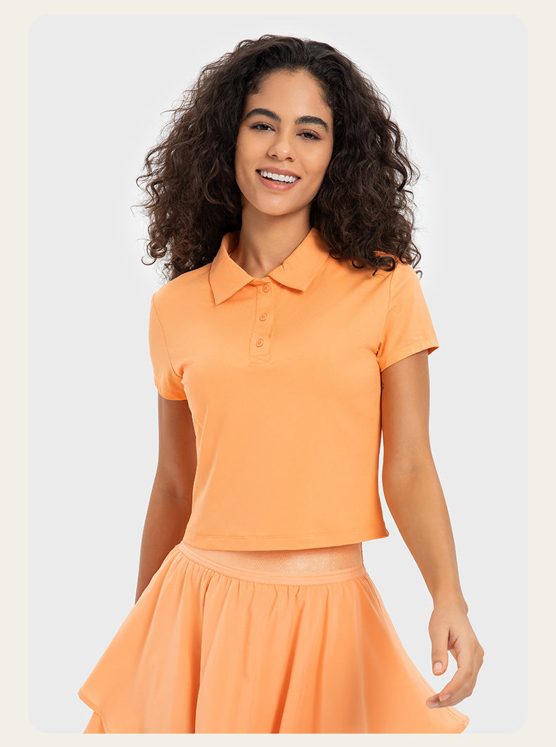 ANNIEGO Performance Polo Shirt – Quick-Dry, Lightweight, Short Sleeve