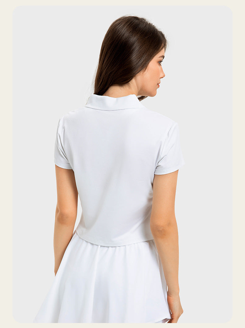 ANNIEGO Performance Polo Shirt – Quick-Dry, Lightweight, Short Sleeve