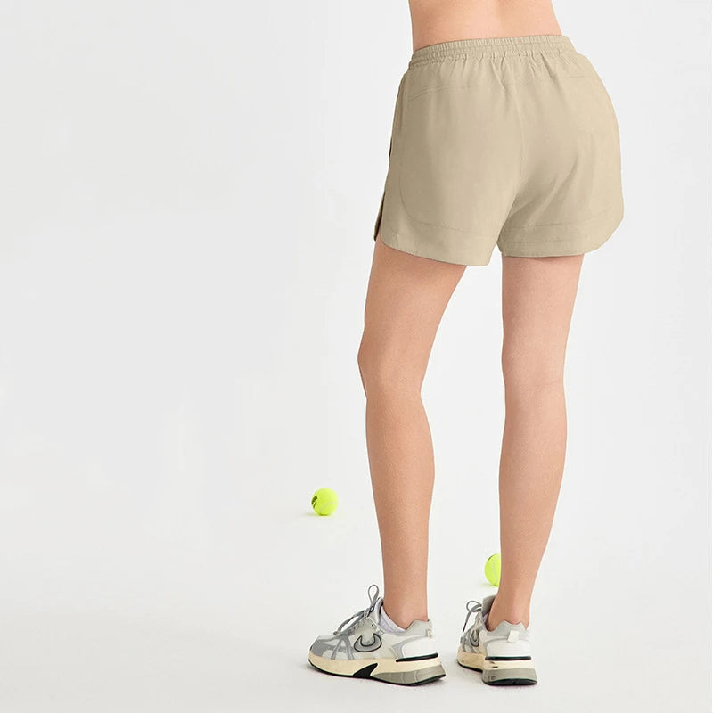 ANNIEGO Women’s Breathable Running Shorts – Lightweight Two-in-One Yoga Training Shorts